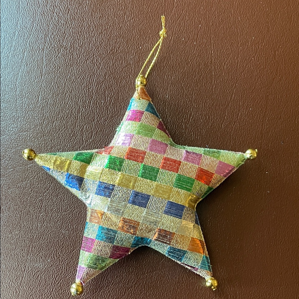 Multicolor Star Christmas Ornament